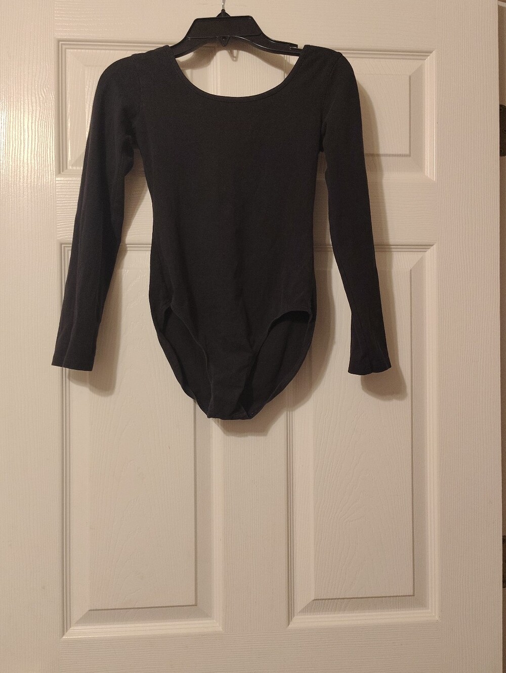 Danskin Black Leotard Size 10/12